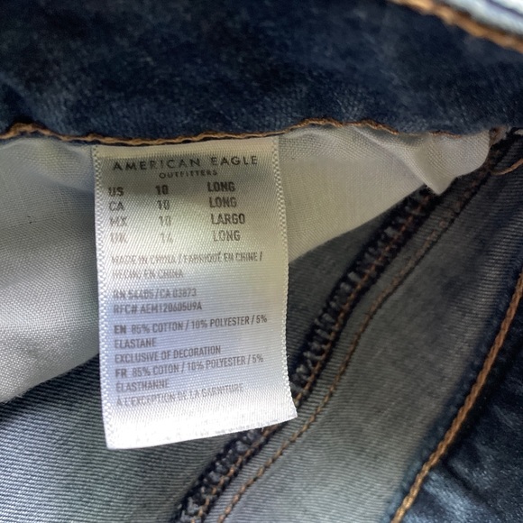 American eagle blue skinny jeans - Picture 4 of 4
